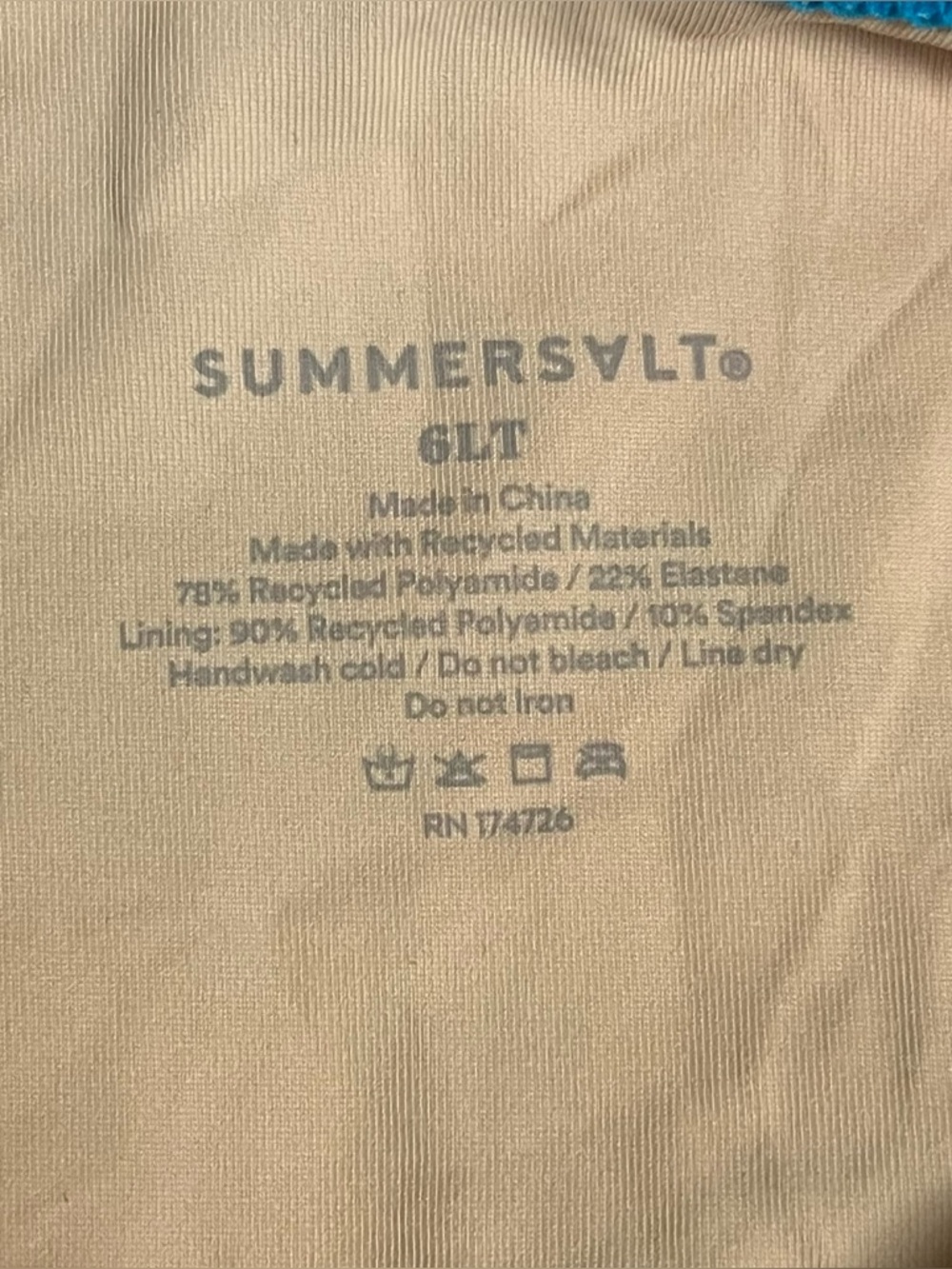 Summersalt x DVF The Perfect Wrap One Piece Swimsuit Floral Teal  NWT 2022 6LT - Picture 16 of 16